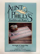 Aunt Philly's Toothbrush Rectangle & Square Rug Pattern
