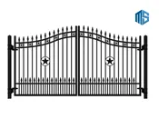 Driveway Double  Swing Gates Traditional Style 01