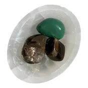 Abundance Sacred Selenite Crystal Cleansing + Charging Bowl