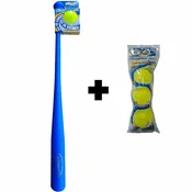 Blitzball Bat & Ball Set + 3 Extra Balls — Curveball Bat, 4 Balls