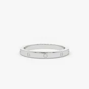 Burnish Set Wedding Band