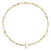 0.13CT DIAMOND PAPER CLIP LINK NECKLACE