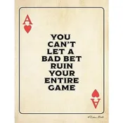 Ace Of Hearts By Susan Ball Art Print - 12 X 16