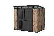 Aspen 8x6 Storage Shed - Pine Brown