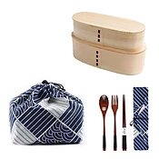 2 Bentos and Cutlery Set Uru