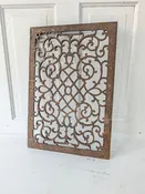 14 x 21 Antique Large Cast Iron Vent Cover with Ornate Design