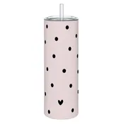 Bella Sleep + Spa - Skinny Tumbler - Dots and Heart