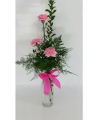 PINK CARNATION BUD VASE