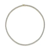 10 CT. T.W. Lab-Grown Diamond Tennis Necklace in 10K Gold (F/SI2) - 20”