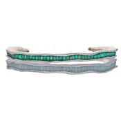 Amazonite pod cuff