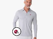 Alabama - Coach's Long Sleeve Range Polo - Helmet - Silverado