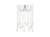 14 Pendant Swag Chandelier: Copper with Rust Twisted