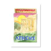 Athens Matchbook Art Print