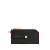 210 East Black/Brushed Gold Red Zip Wallet