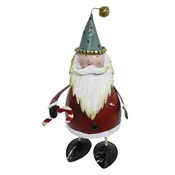 Metal Santa with Candy Cane