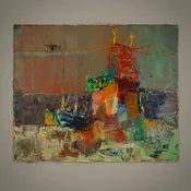 Abstract Painting of Ship