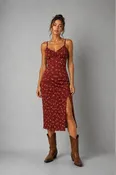 Autumn Crush Floral Midi Dress