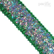 1 1/4" 4-Row Stretch Sequins : 310010SQ (Multiple Colors)