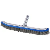 18" Deluxe Stainless Steel Bristle Wall Brush with Aluminum Frame
