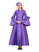 1pc Silky Twill Button Down Robe