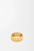 Anillo trenzado en plata de ley