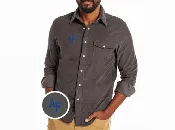 Air Force - Corduroy Pearl Snap - Interlock - Charcoal
