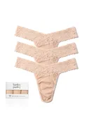 3 Pack Supima® Cotton Original Rise Thongs Chai