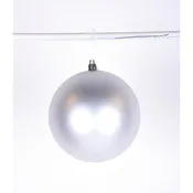 100MM Matte Silver Ball Ornaments, 4-box