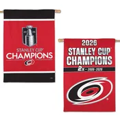 Carolina Hurricanes 2026 Stanley Cup Champions 28x40 2-Sided 2-Time Champions House Flag
