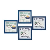Camping Sign (Set of 4) 10”SQ MDF