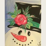 Art To Go paint kit "Frosty The Snowman" | The Painted Petal | Art Design Studio | Sanford NC