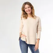 Helix Crew Neck Sweater in Oatmeal