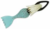 Carolina Aqua Mermaid Sculpture with Blonde Hair - Medium (Approx. 5' x 12")