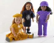 18" Dolls Lindy, Lauren, and Lola Crochet Pattern