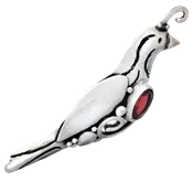 Spiral Quail Pin