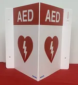 3-Way AED Wall Sign