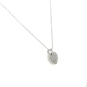 0.51 Carat Heart-Shaped Diamond Cluster Pendant