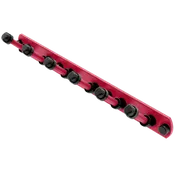 Collegiate Collection 6 Position Tie and Belt Rack Athens Red and Black Edition