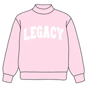 LIVE ORDER: ULTIMATE ATHLETICS - LEGACY EMBROIDERED PINK MOCKNECK & CREWNECK