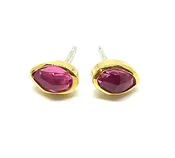 Gold & Color Gem Earrings