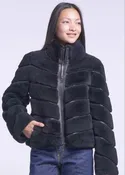 615 Cropped shearling jacket  delivery 9/15