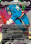 Magic: The Gathering Captain America, Super-Soldier (Borderless) (316) Lightly Played
