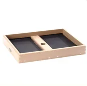 Birds Choice Seed Catcher Pole Mount Platform Feeder - Recycled Plastic Taupe
