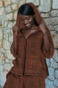 Anouk Hoodie Sweatshirt - Mocha Fierce
