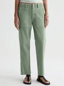 AG Jeans Analeigh Mid-Rise Utility Pant in Sulfur Faded Moss