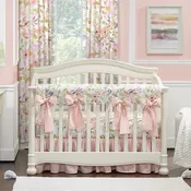 Blush Watercolor Floral 8-pc. Crib Bedding Set