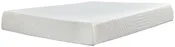 Ashley Furniture 10 Inch Chime Memory Foam – Queen Mattress – Inner Spring – White