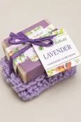 Lavender Soap & Washcloth Gift Set