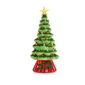 13.75" Animated Lighted Vintage Tree with Timer - Raz Imports