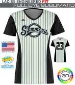 1070 | Curve-ball Full Dye Sublimation Custom Softball Jerseys (lettering included)